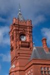 Cardiff Uk March 2014 - View Of The Pierhead Building Cardiff Ba Stock Photo