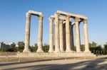 Temple Of Zeus In Athens Stock Photo