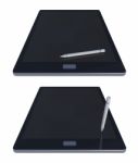 3d Tablet And Pen Stock Photo