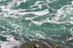 Beautiful Isolated Photo Of The Water Near Amazing Niagara Falls Stock Photo