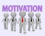 Motivation Businessmen Indicates Do It Now 3d Rendering Stock Photo