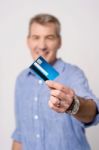 I Got My New Credit Card ! Stock Photo