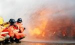 Fire Fighter Under Trainning Stock Photo