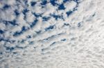 Stripes Of Clouds On Sky Stock Photo