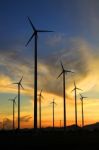 Wind Turbines Stock Photo