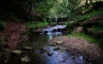 Blow Gill Waterfall - Hawnby Moor Waterfall Stock Photo