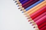 Colorful Multi-color Of Pencil Stock Photo