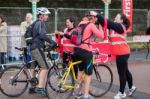 London To Brigton Cycle Ride To Raise Money For The British Hear Stock Photo