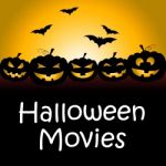 Halloween Movies Represents Trick Or Treat And Film Stock Photo