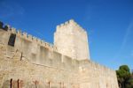 Sao Jorge Castle In Lisbon, Portugal Stock Photo