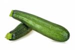 Zucchini Isolated On The White Background Stock Photo