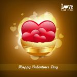 Red Love Heart, Valentines Day Concept Stock Photo