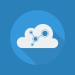 Cloud Computing Flat Icon. Social Network Stock Photo