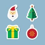 Christmas Icon Set Stock Photo