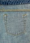 Jeans Pocket Seam Inside Texture Stock Photo