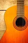 Classical Left Hand Guitar Stock Photo