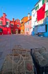 Italy Venice Burano Island Stock Photo