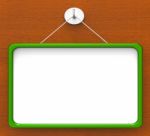 Blank Noticeboard Copyspace Shows Display Space Stock Photo