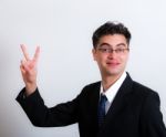 Business Man Smiling Stock Photo