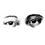 Human Eyes Hand Drawn Stock Photo