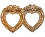 Heart Shape Picture Frames Stock Photo