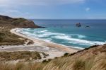 Sandfly Bay Stock Photo