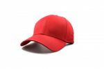 Fashion Red Cap Isolated Stock Photo