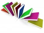 Multicolored Books Stock Photo