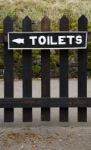 Toilets Sign Stock Photo