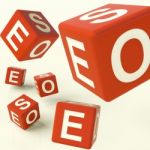 Seo Dice Stock Photo