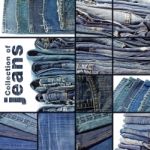 Blue Jeans Background Stock Photo