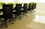 Chairs In Conference Room Stock Photo