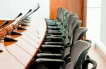 Empty Meeting Room Stock Photo