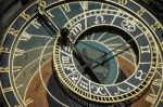 Astronomical Clock At The Old Town City Hall In Prague Stock Photo