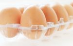 Eggs In Egg Case Box Stock Photo