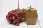 Fresh Homemade Juice Of Grapes Stock Photo