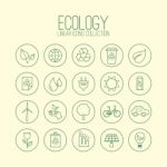 Ecology Linear Icons Stock Photo