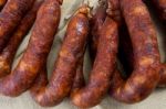 Portuguese Chorizo Stock Photo