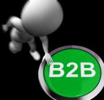 B2b Pressed Shows Business Partnership Or Deal Stock Photo