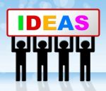 Ideas Idea Means Conception Invention And Innovation Stock Photo