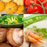 Hearthy Vegetables Collage Composition Stock Photo