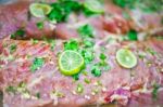 Raw Pork Stock Photo