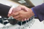 Businessman Shaking Hands After Finished Discussed Stock Photo