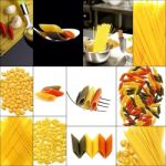 Various Type Of Italian Pasta Collage Stock Photo