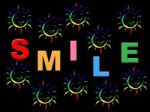 Colorful Smile Represents Happiness Colors And Jubilant Stock Photo