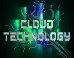 Cloud Technology Means Online Electronics And Web Stock Photo