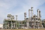 Chemical Plant On Summer Day Stock Photo