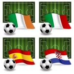 Group C Of 2012 Europe Soccer Stock Photo