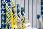 Fiber Optic With Servers In A Technology Data Center Stock Photo