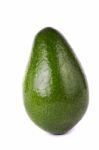 Avocado Fruit On White Stock Photo